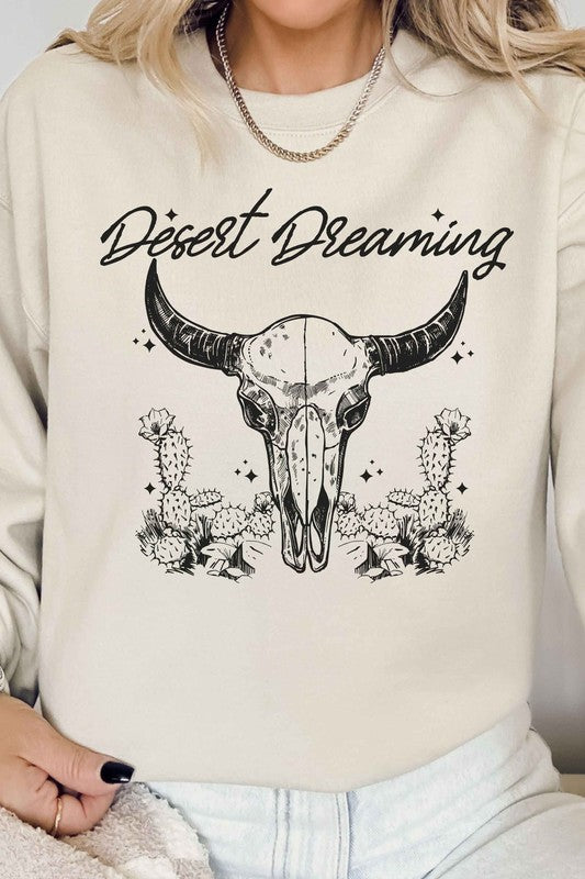 DESERT DREAMING WESTERN GRAPHIC SWEATSHIRT - lolaluxeshop