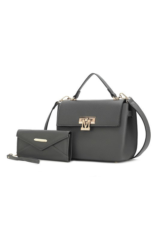 MKF Hadley Satchel Bag with Wristlet by Mia K - lolaluxeshop