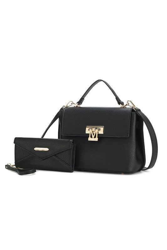 MKF Hadley Satchel Bag with Wristlet by Mia K - lolaluxeshop