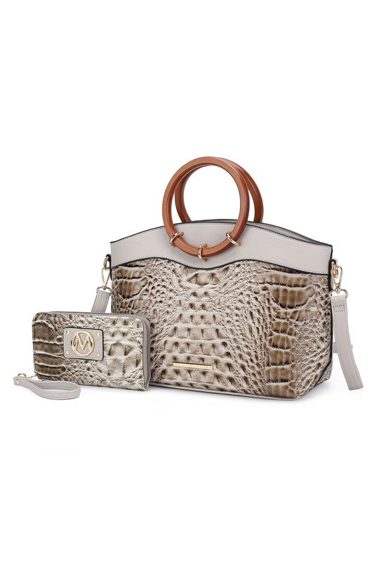 MKF Phoebe Tote with Wristlet Wallet Bag by Mia K - lolaluxeshop