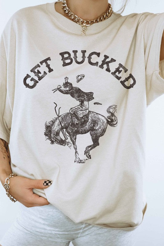 GET BUCKED WESTERN COUNTRY GRAPHIC TEE - lolaluxeshop