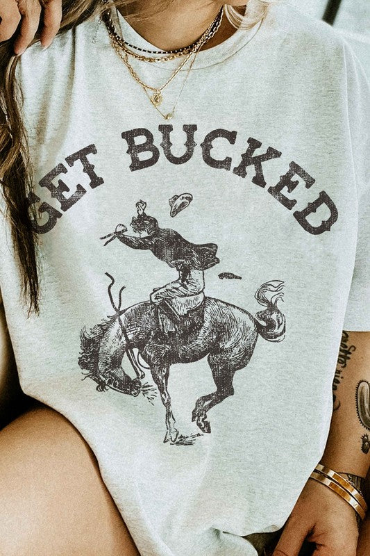 GET BUCKED WESTERN COUNTRY GRAPHIC TEE - lolaluxeshop