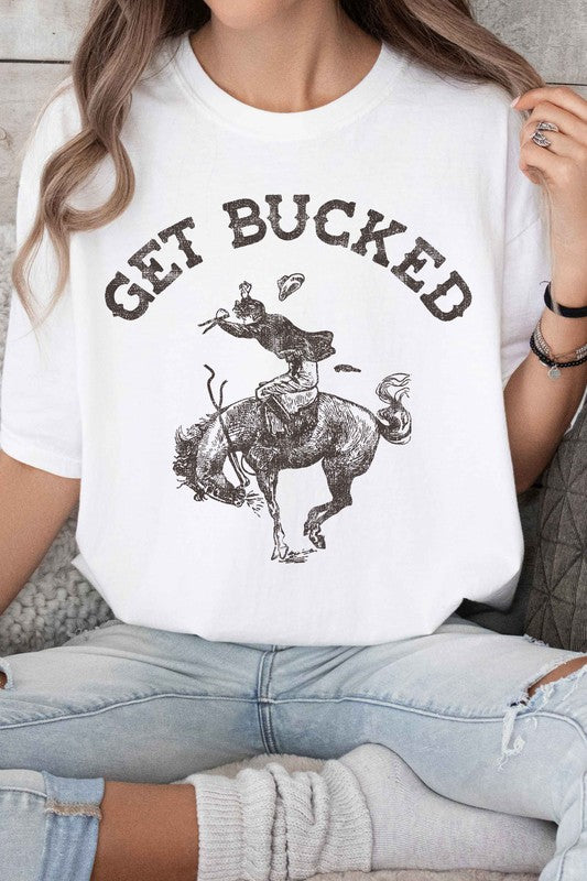 GET BUCKED WESTERN COUNTRY GRAPHIC TEE - lolaluxeshop