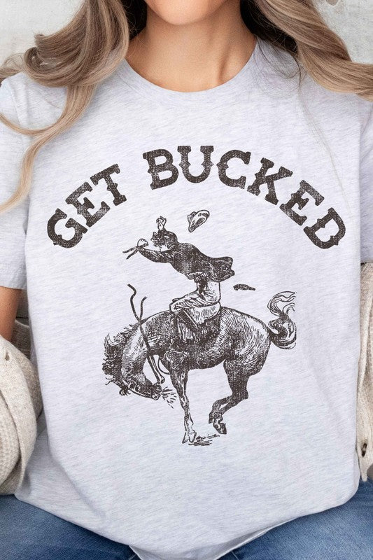 GET BUCKED WESTERN COUNTRY OVERSIZED GRAPHIC TEE - lolaluxeshop