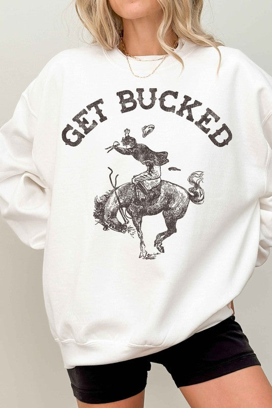 GET BUCKED WESTERN COUNTRY OVERSIZED SWEATSHIRT - lolaluxeshop