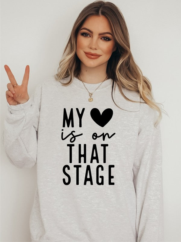 My Heart is On That Stage Crewneck Sweatshirt - lolaluxeshop