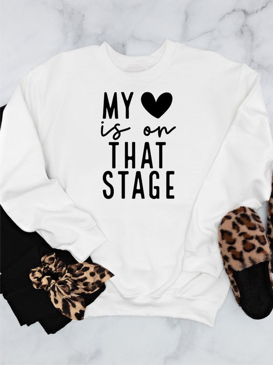 My Heart is On That Stage Crewneck Sweatshirt - lolaluxeshop