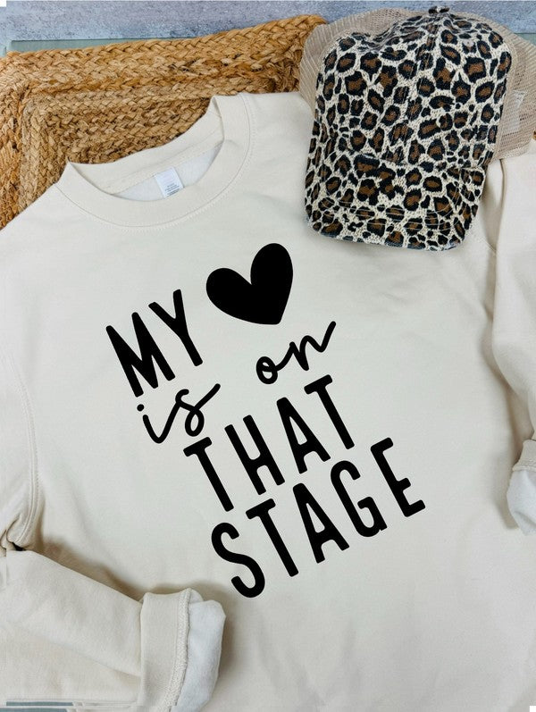 My Heart is On That Stage Crewneck Sweatshirt - lolaluxeshop