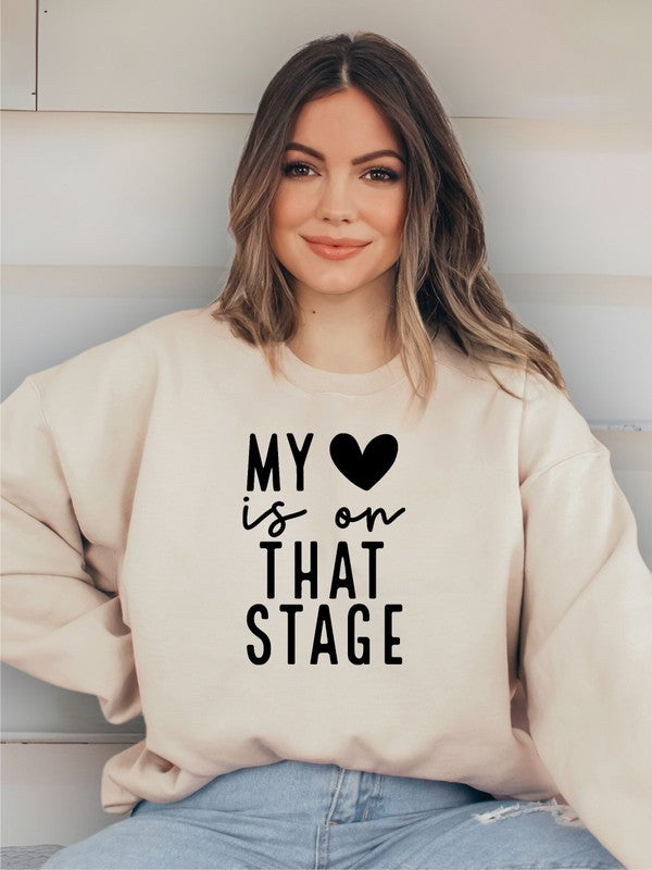 My Heart is On That Stage Crewneck Sweatshirt - lolaluxeshop