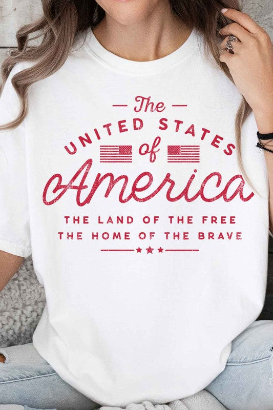 UNITED STATES OF AMERICA OVERSIZED TEE - lolaluxeshop