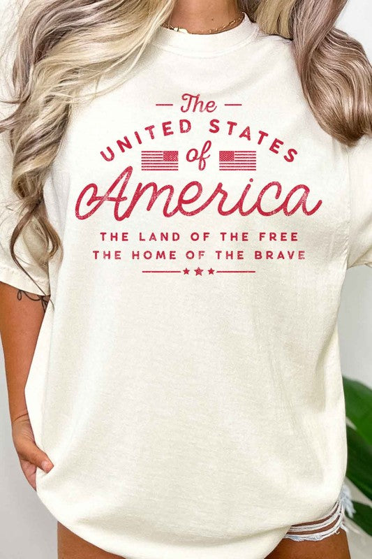 UNITED STATES OF AMERICA OVERSIZED TEE - lolaluxeshop