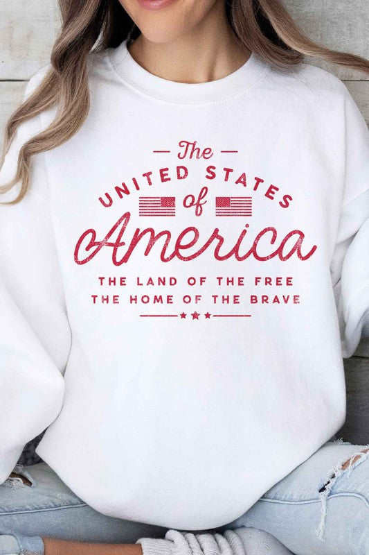 UNITED STATES OF AMERICA OVERSIZED SWEATSHIRT - lolaluxeshop