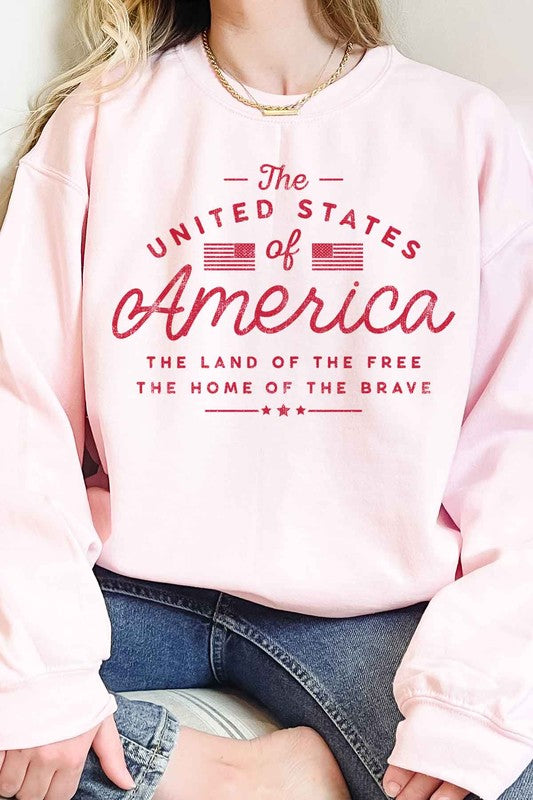 UNITED STATES OF AMERICA OVERSIZED SWEATSHIRT - lolaluxeshop