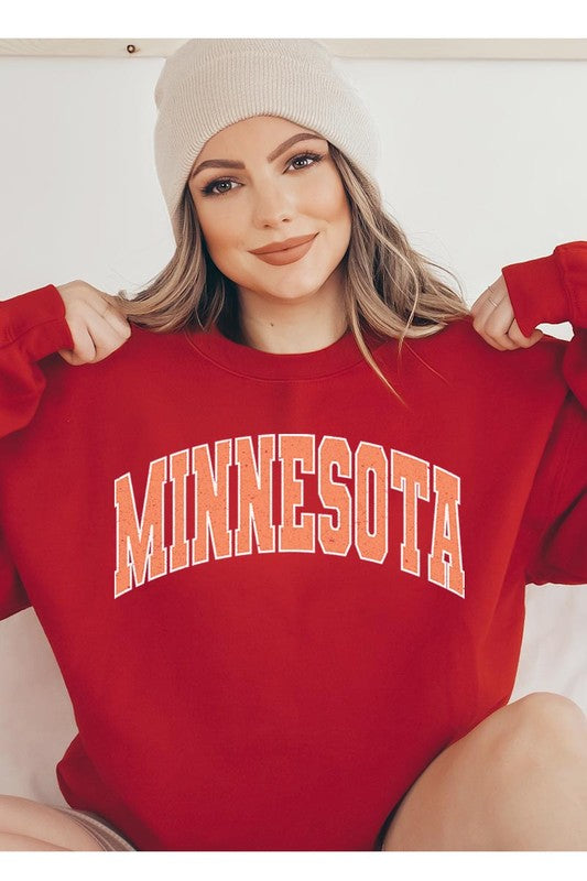 Minnesota State Oversized Graphic Sweatshirts - lolaluxeshop