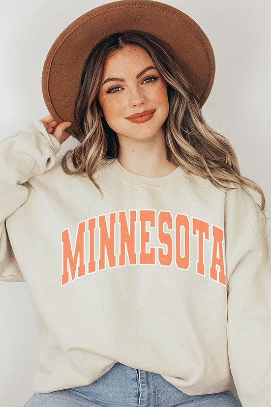 Minnesota State Oversized Graphic Sweatshirts - lolaluxeshop