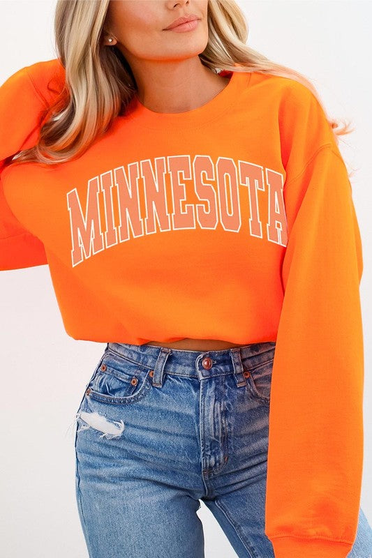 Minnesota State Oversized Graphic Sweatshirts - lolaluxeshop