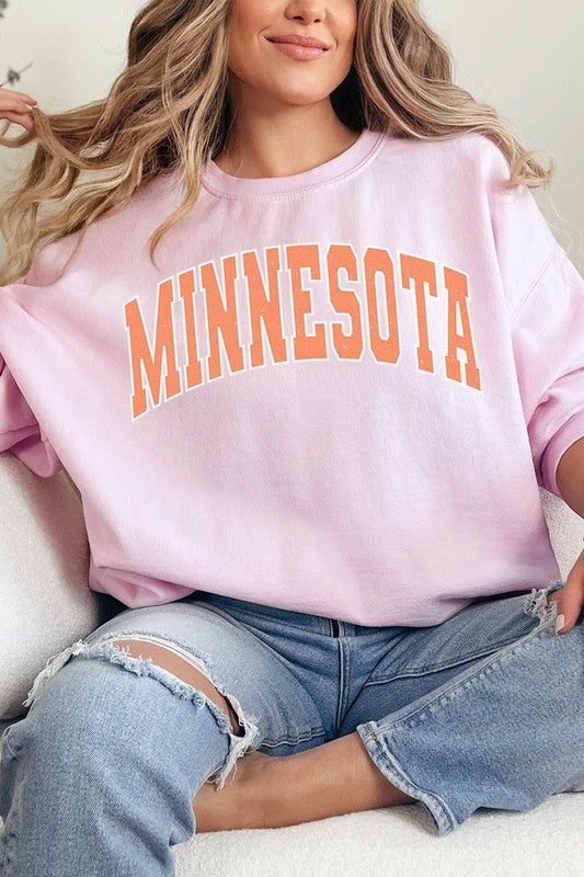 Minnesota State Oversized Graphic Sweatshirts - lolaluxeshop