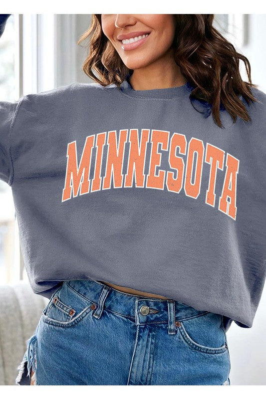 Minnesota State Oversized Graphic Sweatshirts - lolaluxeshop