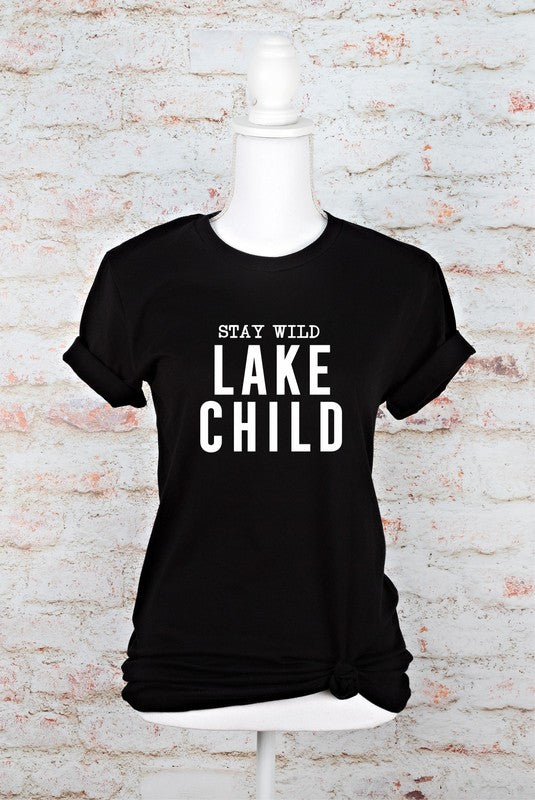 Stay Wild Lake Child Graphic Tee - lolaluxeshop