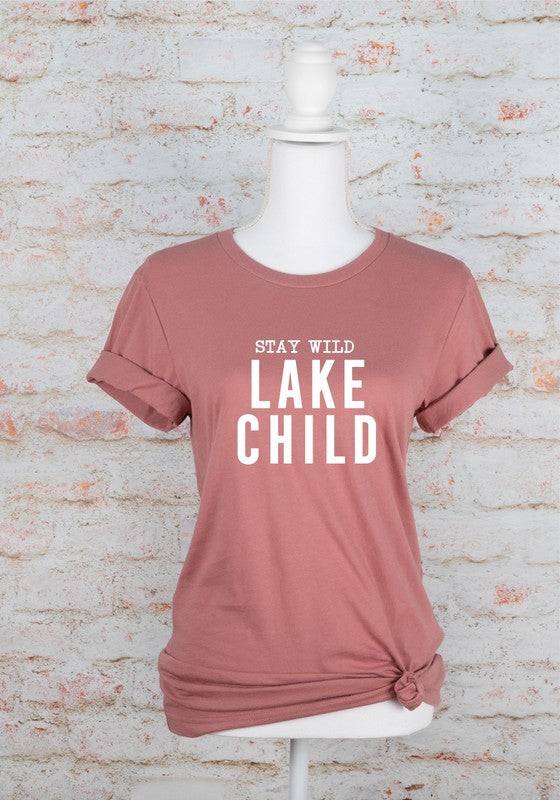 Stay Wild Lake Child Graphic Tee - lolaluxeshop