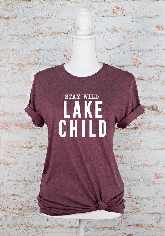 Stay Wild Lake Child Graphic Tee - lolaluxeshop