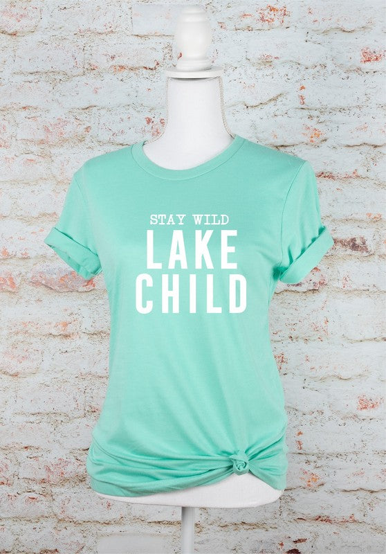 Stay Wild Lake Child Graphic Tee - lolaluxeshop