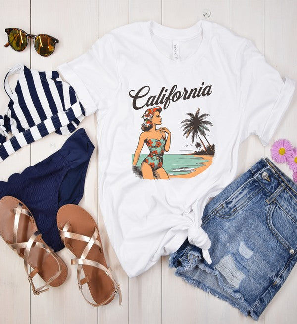 Retro California Graphic Tee - lolaluxeshop