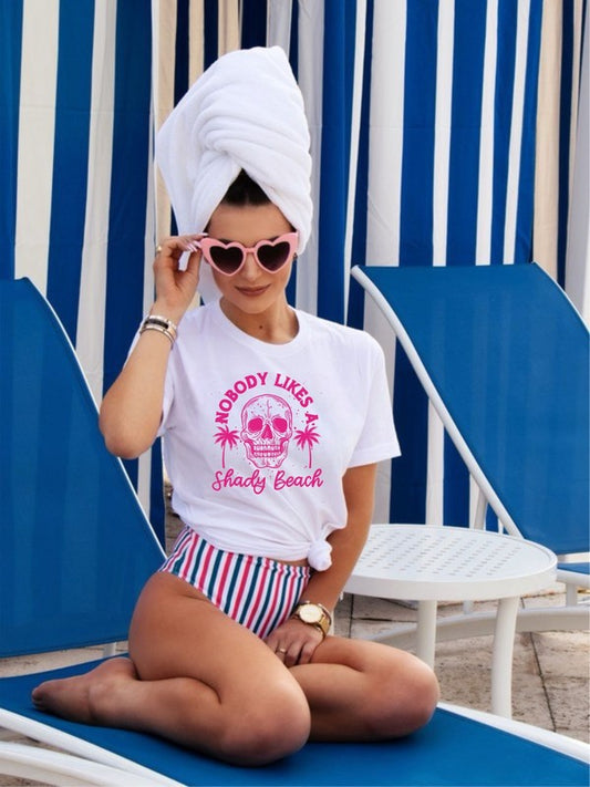 No One Likes A Shady Beach Graphic Tee - lolaluxeshop