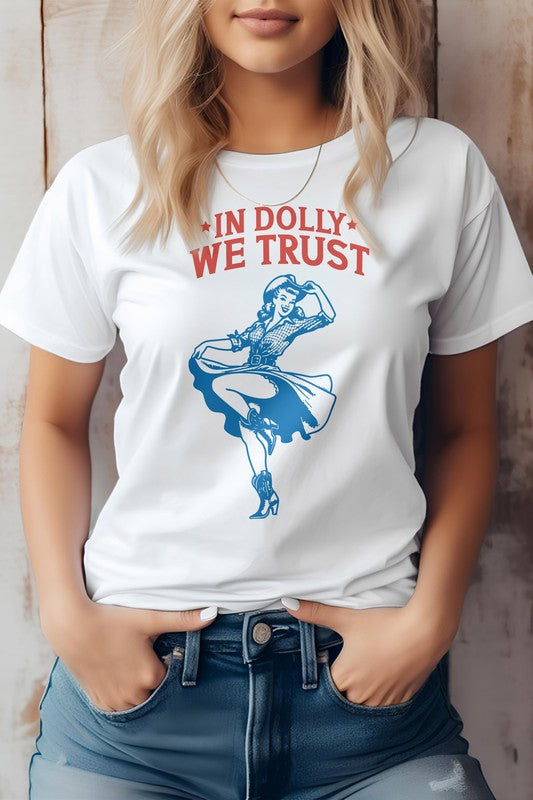 In Dolly We Trust, Retro Western Graphic Tee - lolaluxeshop