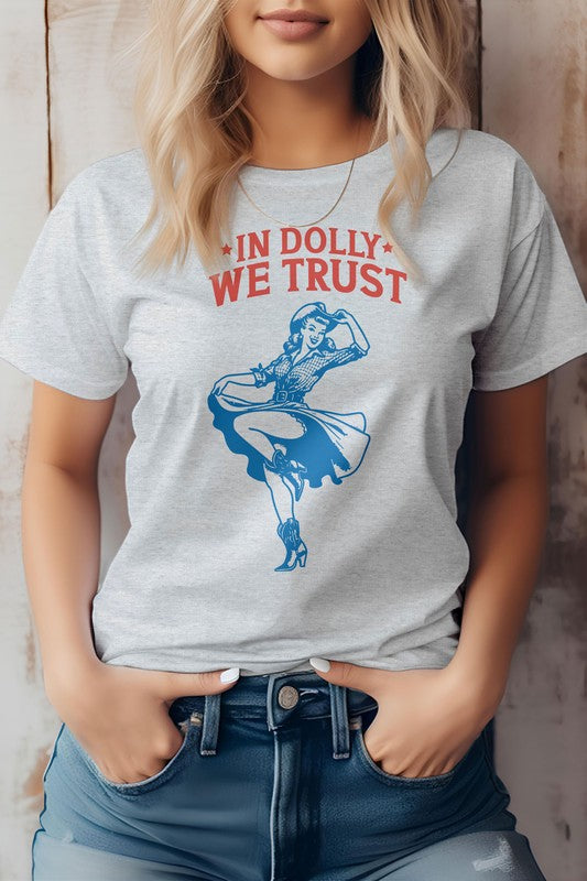 In Dolly We Trust, Retro Western Graphic Tee - lolaluxeshop