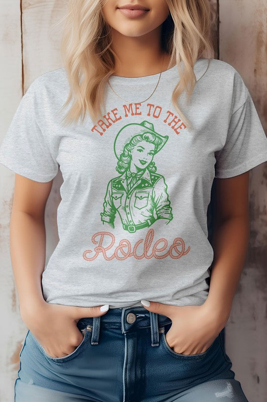 Take Me To The Rodeo, Retro Western Graphic Tee - lolaluxeshop