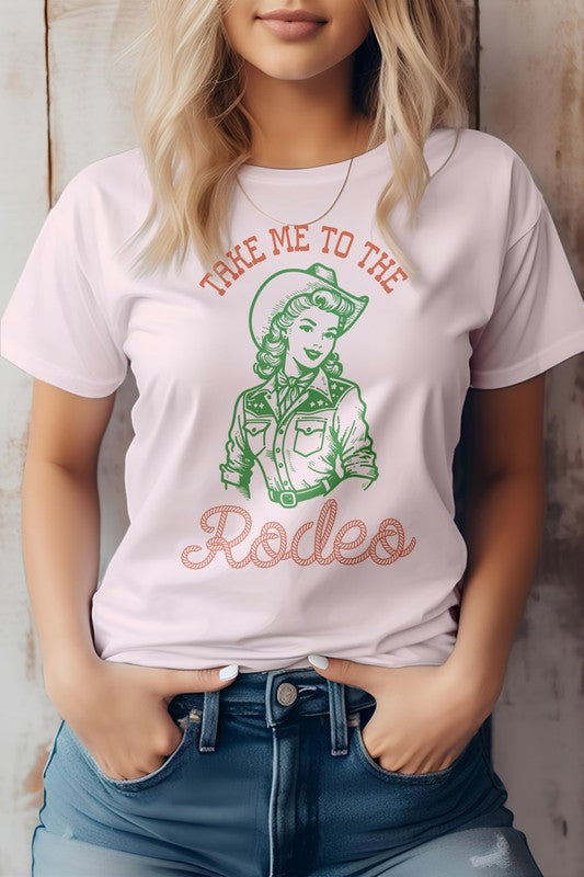 Take Me To The Rodeo, Retro Western Graphic Tee - lolaluxeshop