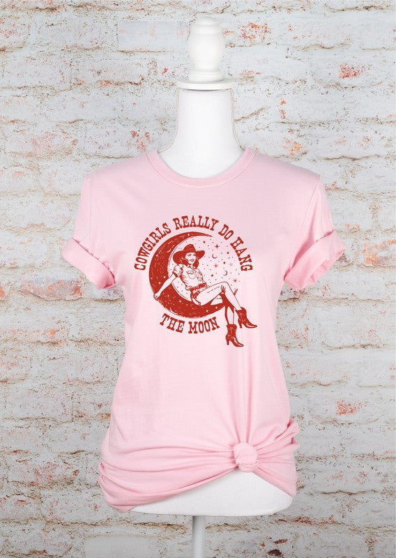 Cowgirls Really Do Hang The Moon Graphic Tee - lolaluxeshop