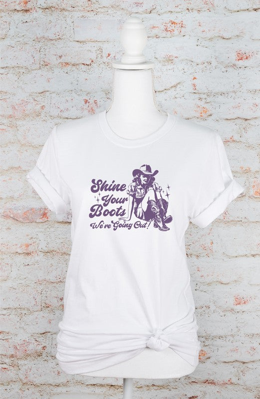 Shine Your Boots Graphic Tee - lolaluxeshop