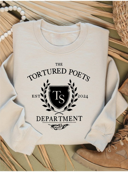 Tortured Poets Department Graphic Crew Neck - lolaluxeshop