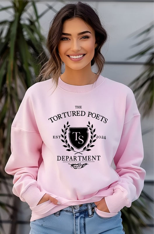 Tortured Poets Department Graphic Crew Neck - lolaluxeshop