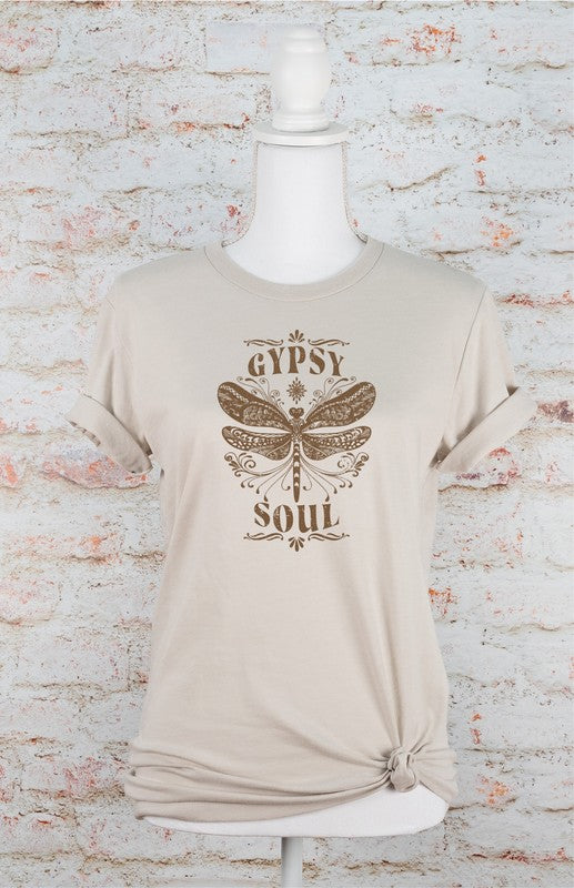 Gypsy Soul Butterfly Graphic Tee - lolaluxeshop