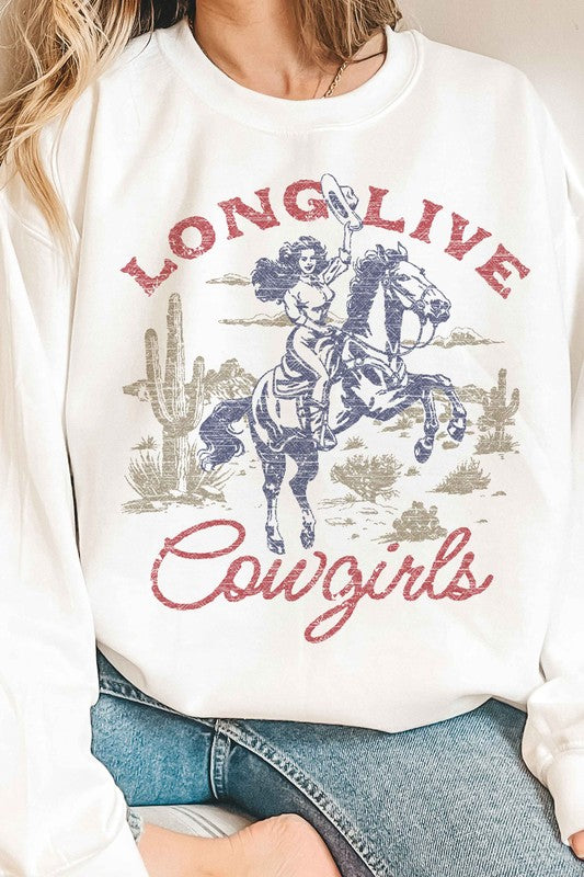 LONG LIVE COWGIRLS GRAPHIC SWEATSHIRT