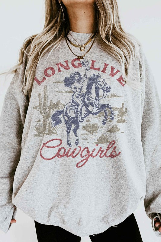 LONG LIVE COWGIRLS GRAPHIC SWEATSHIRT