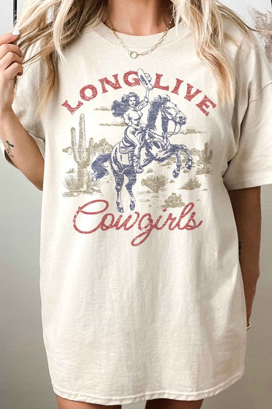 LONG LIVE COWGIRLS OVERSIZED TEE