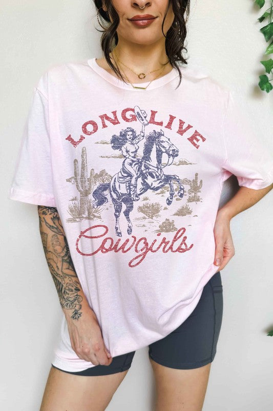 LONG LIVE COWGIRLS OVERSIZED TEE