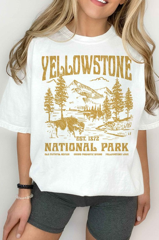 YELLOWSTONE NATIONAL PARK GRAPHIC TEE - lolaluxeshop