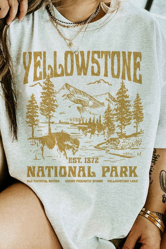 YELLOWSTONE NATIONAL PARK GRAPHIC TEE - lolaluxeshop