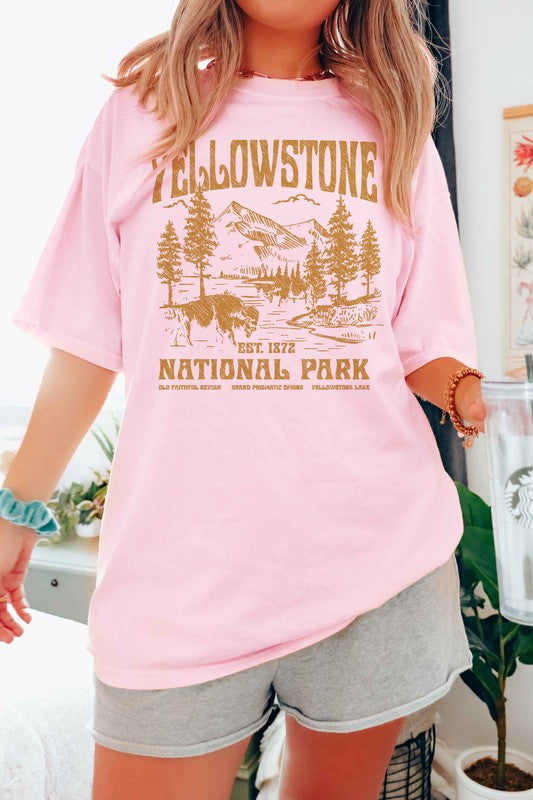 YELLOWSTONE NATIONAL PARK GRAPHIC TEE - lolaluxeshop