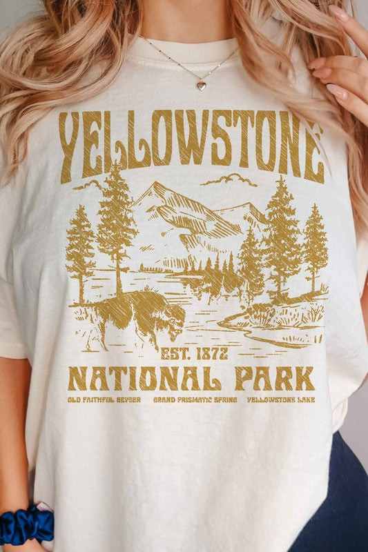 YELLOWSTONE NATIONAL PARK GRAPHIC TEE - lolaluxeshop