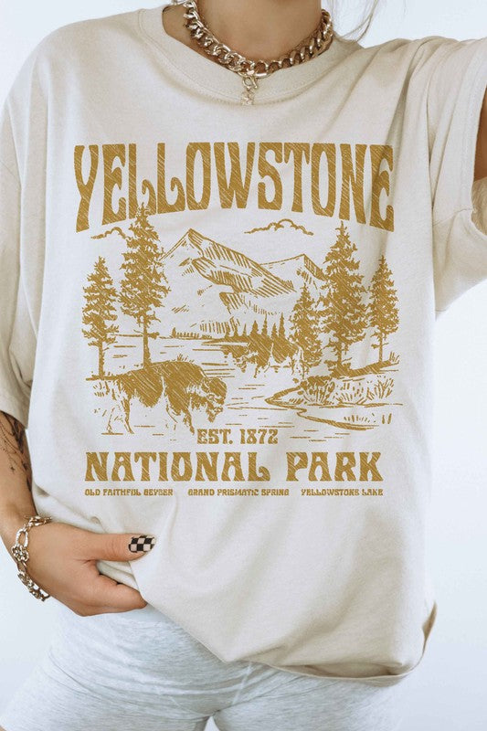 YELLOWSTONE NATIONAL PARK GRAPHIC TEE - lolaluxeshop