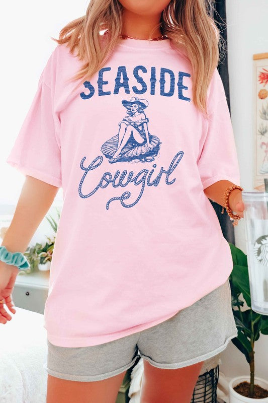 SEASIDE COWGIRL WESTERN GRAPHIC TEE - lolaluxeshop