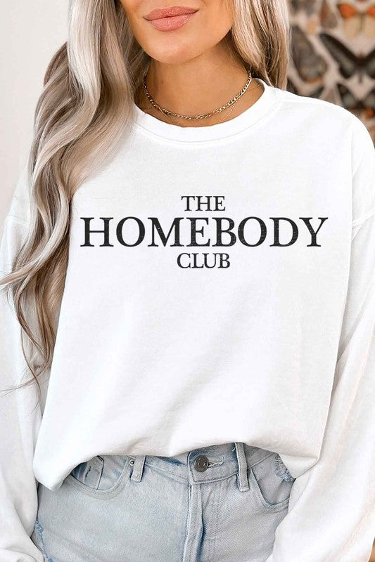 THE HOMEBODY CLUB GRAPHIC SWEATSHIRT - lolaluxeshop