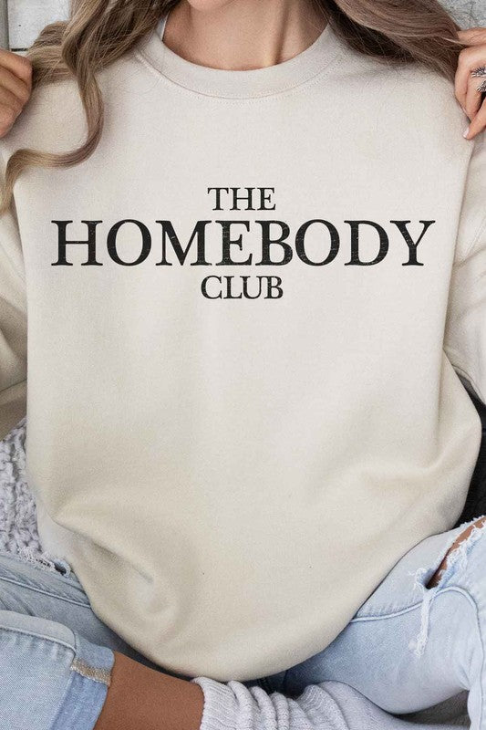 THE HOMEBODY CLUB GRAPHIC SWEATSHIRT - lolaluxeshop