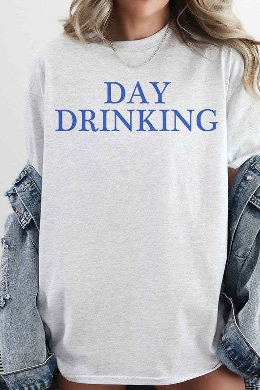 DAY DRINKING OVERSIZED GRAPHIC TEE